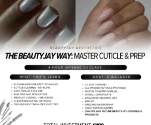 The BeautyJay Way: Master Cuticle & Prep - Private 1:1 Training | 4 Hours